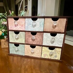 Desktop/Shelf Decor Organization Cabinet with Cubbies